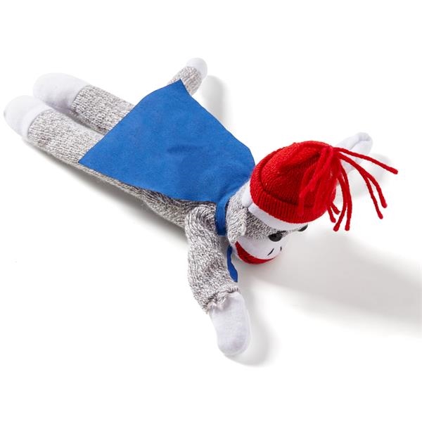 Flying shrieking sock monkey with red cape.... from ASI 63549 Jornik Manufacturing Corp / Jornik