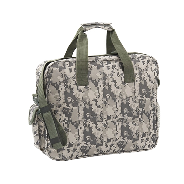 Deluxe digital camouflage print portfolio style briefcase messenger bag.... from ASI 31517 Admart Products / Admart Line