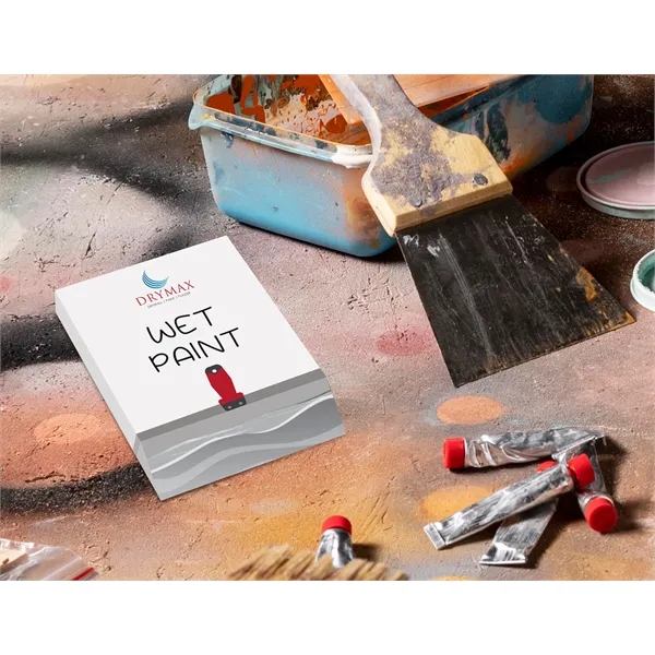 4" x 5 3/4" custom printed angled note pad with 100... from ASI 91240 3M/Promotional Markets Dept