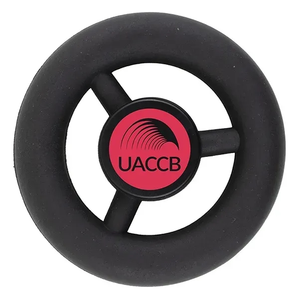 3" x 0.5" TPE automobile steering wheel-shaped stress reliever.... from ASI 62660 Innovation Line
