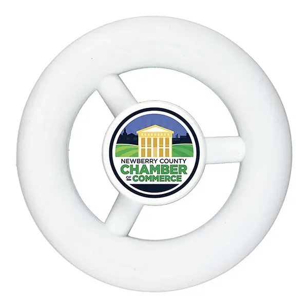 3" x 0.5" TPE automobile steering wheel-shaped stress reliever.... from ASI 62660 Innovation Line