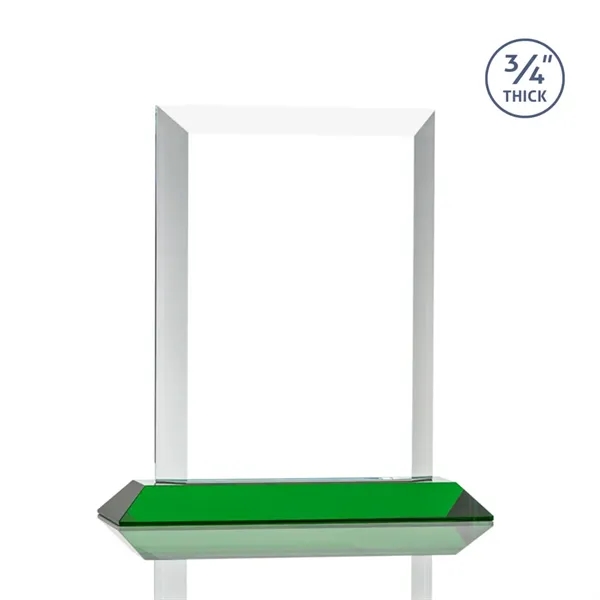 Stunning rectangle award with thick bevels and an exquisite Emerald base.... from ASI 84592 St Regis Group / St Regis