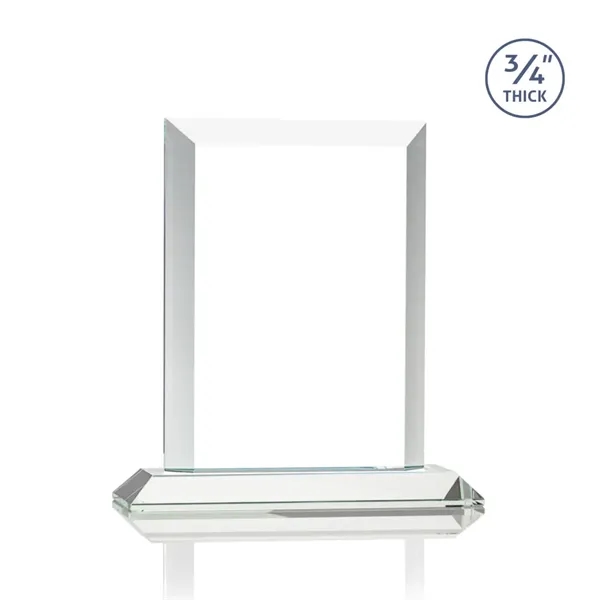 Stunning rectangle award with thick bevels and an exquisite Starfire base.... from ASI 84592 St Regis Group / St Regis
