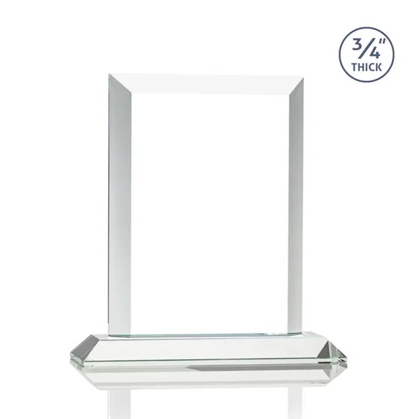Stunning rectangle award with thick bevels and an exquisite Starfire base.... from ASI 84592 St Regis Group / St Regis