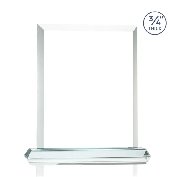 Stunning rectangle award with thick bevels and an exquisite Starfire base.... from ASI 84592 St Regis Group / St Regis