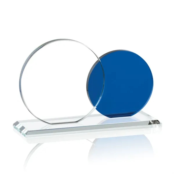 Starfire Award with 4" and 5" diameter round crystal mounted on... from ASI 84592 St Regis Group / St Regis