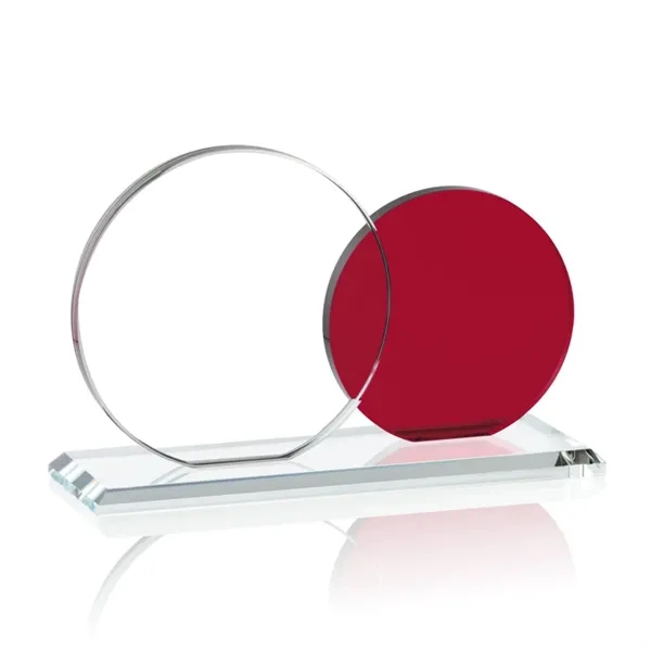 Starfire Award with 4" and 5" diameter round crystal mounted on... from ASI 84592 St Regis Group / St Regis