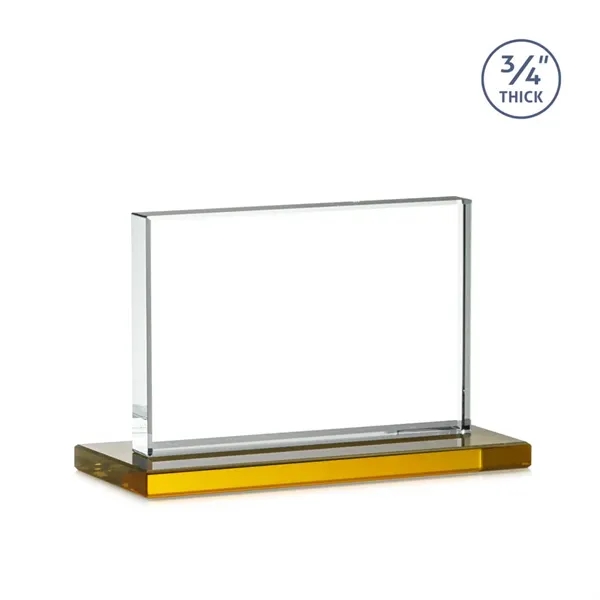 The Manhattan award features an extra thick 0.75” Starfire Crystal upright... from ASI 84592 St Regis Group / St Regis