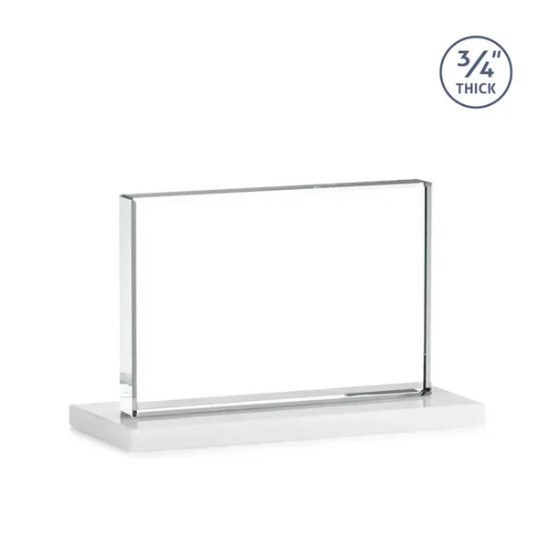 The Manhattan award features an extra thick 0.75” Starfire Crystal upright... from ASI 84592 St Regis Group / St Regis