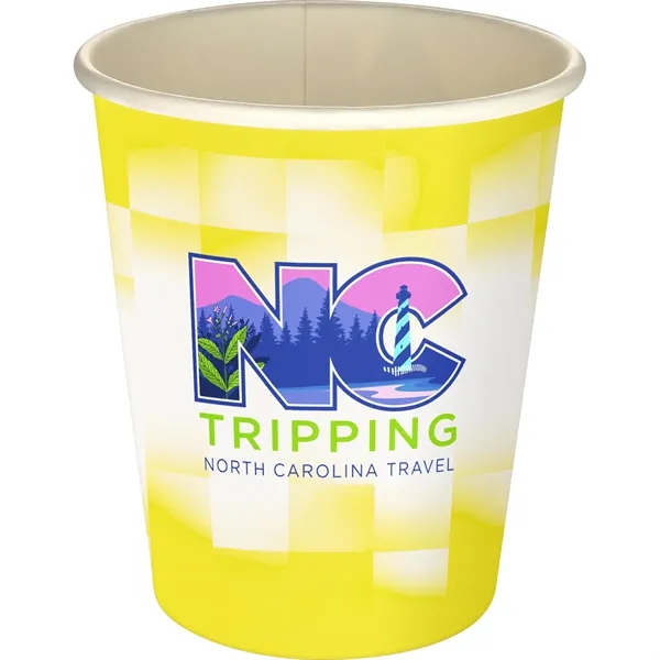 5 oz Full Color Shaded Checkers Paper Cup... from ASI 30208 A P Specialties / AP Specialties