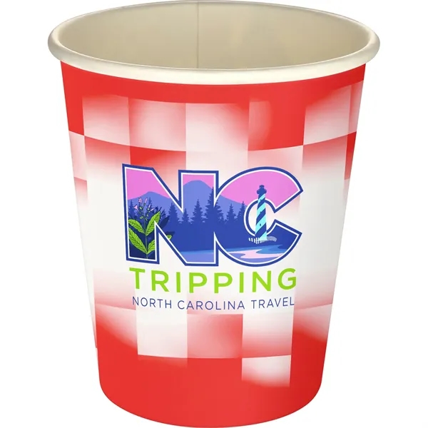5 oz Full Color Shaded Checkers Paper Cup... from ASI 30208 A P Specialties / AP Specialties