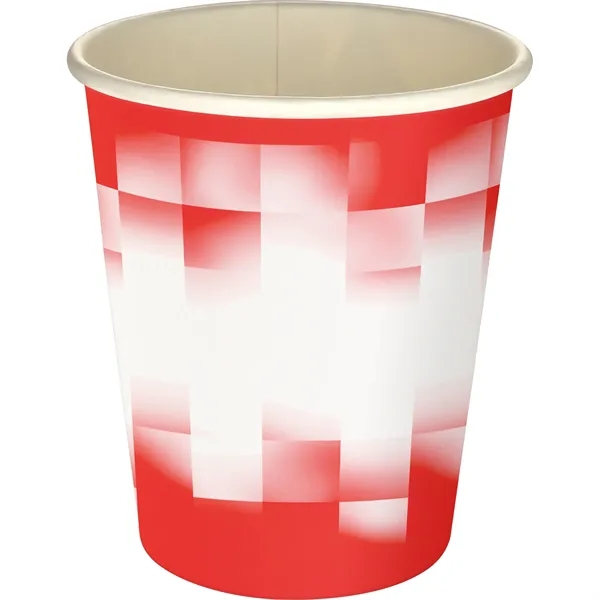 5 oz Full Color Shaded Checkers Paper Cup... from ASI 30208 A P Specialties / AP Specialties