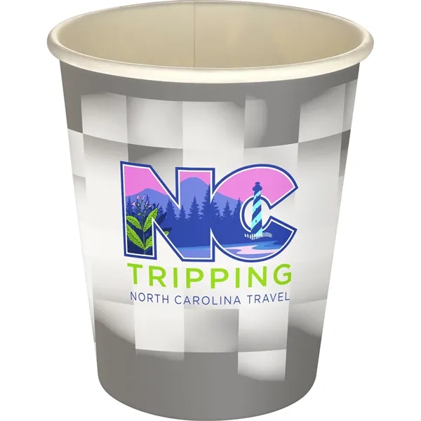 5 oz Full Color Shaded Checkers Paper Cup... from ASI 30208 A P Specialties / AP Specialties