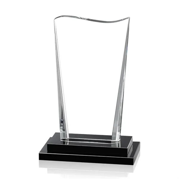 Dynamic optical crystal award with deep beveled sides and a contoured... from ASI 84592 St Regis Group / St Regis