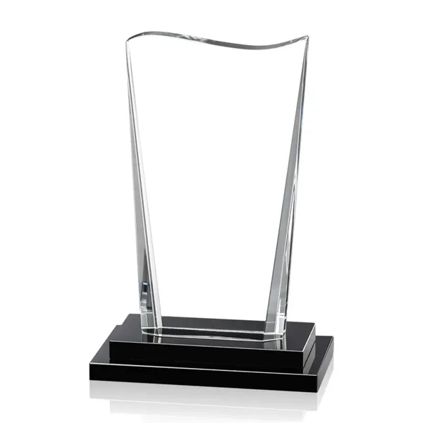 Dynamic optical crystal award with deep beveled sides and a contoured... from ASI 84592 St Regis Group / St Regis