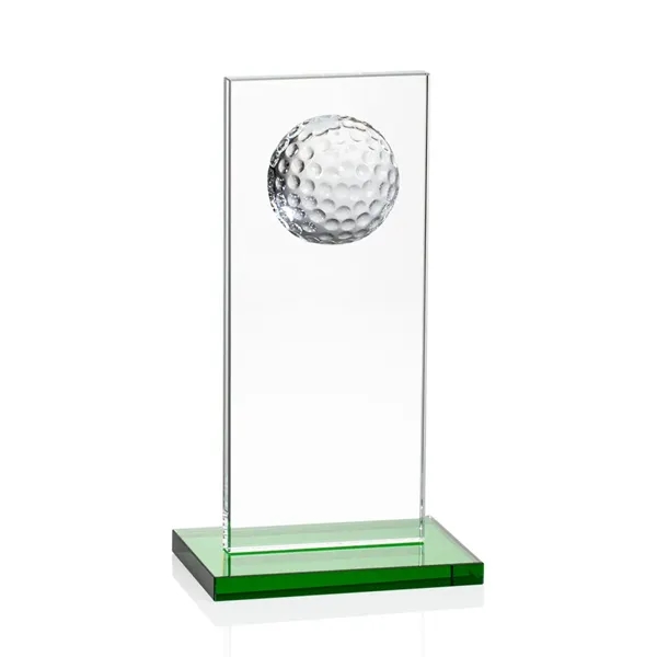 This illustrious Starfire Crystal award stands upright on an elegant Emerald... from ASI 84592 St Regis Group / St Regis