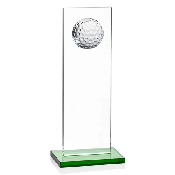 This illustrious Starfire Crystal award stands upright on an elegant Emerald... from ASI 84592 St Regis Group / St Regis