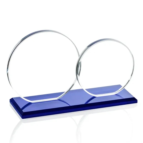 The Double Elgin features two slightly overlapping 3/8" starfire glass circles... from ASI 84592 St Regis Group / Prestige Glass