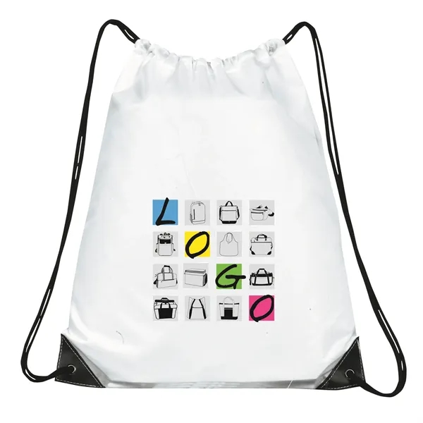 Made of nylon 210 denier, this all-purpose drawstring tote measures 15"... from ASI 46420 Continental Mkting Svc Inc / CMBags