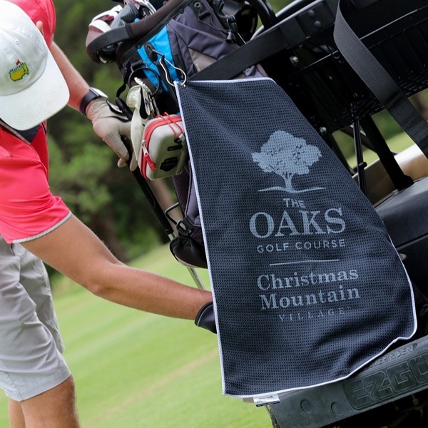 16" x 26" microfiber waffle golf towel with corner grommet and... from ASI 79750 Pro Towels / Pro Vision