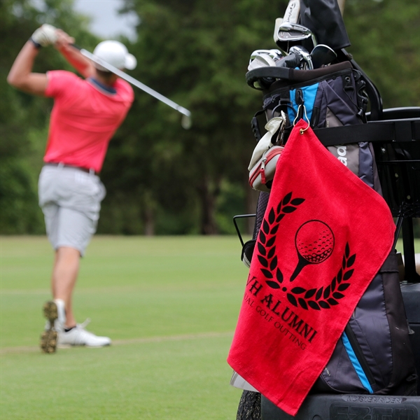 100% cotton hemmed, lightweight golf towel that measures 15" x 24"... from ASI 79750 Pro Towels