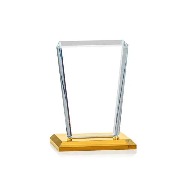 Our extraordinary beveled Starfire angular award is combined with amber optical... from ASI 84592 St Regis Group / St Regis