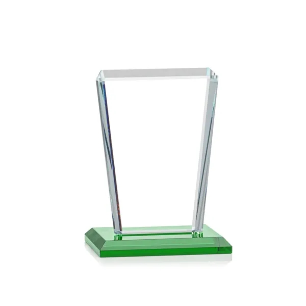 Our extraordinary beveled Starfire angular award is combined with emerald optical... from ASI 84592 St Regis Group / St Regis