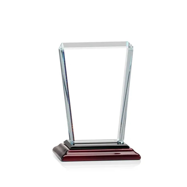 Our extraordinary beveled Starfire angular award is combined with Rosewood Albion™... from ASI 84592 St Regis Group / St Regis