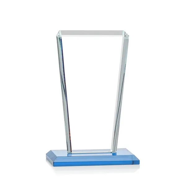 Our extraordinary beveled Starfire angular award is combined with sky blue... from ASI 84592 St Regis Group / St Regis