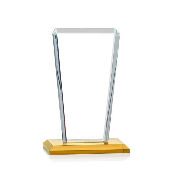 Our extraordinary beveled Starfire angular award is combined with amber optical... from ASI 84592 St Regis Group / St Regis