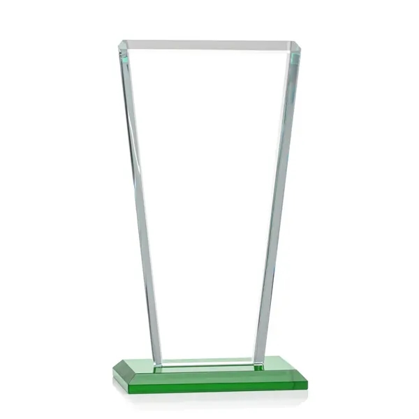 Our extraordinary beveled Starfire angular award is combined with emerald optical... from ASI 84592 St Regis Group / St Regis