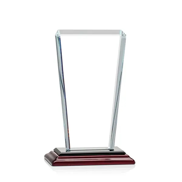 Our extraordinary beveled Starfire angular award is combined with Rosewood Albion™... from ASI 84592 St Regis Group / St Regis