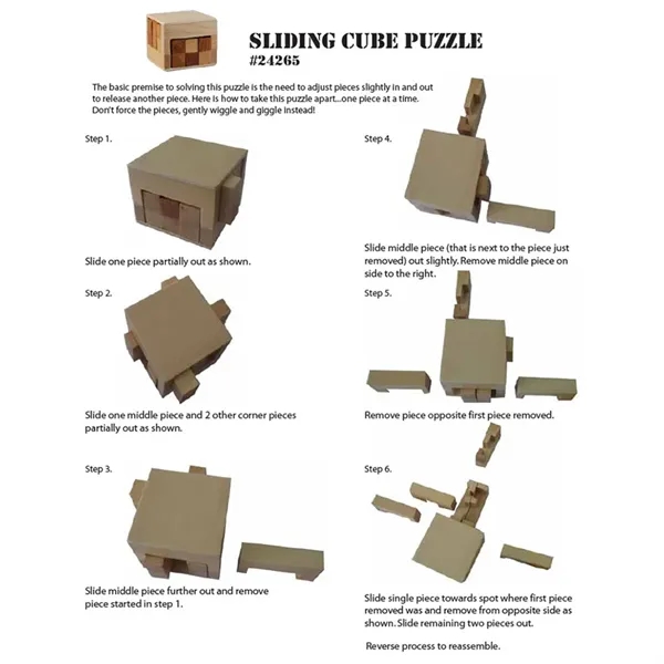 Wooden sliding cube puzzle.... from ASI 34415 Alpi International LTD