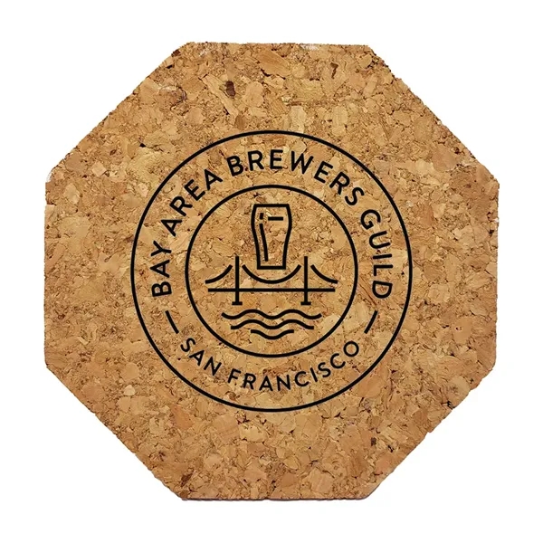 Octagon shaped cork coaster.... from ASI 34415 Alpi International LTD