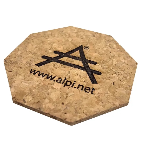 Octagon shaped cork coaster.... from ASI 34415 Alpi International LTD