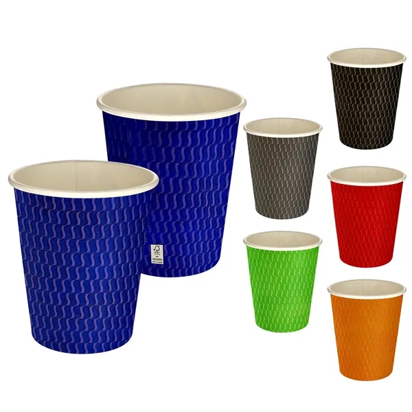 5 oz Full Color Wave Paper Cup... from ASI 30208 A P Specialties / AP Specialties