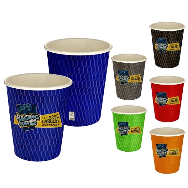 5 oz Full Color Wave Paper Cup... from ASI 30208 A P Specialties / AP Specialties