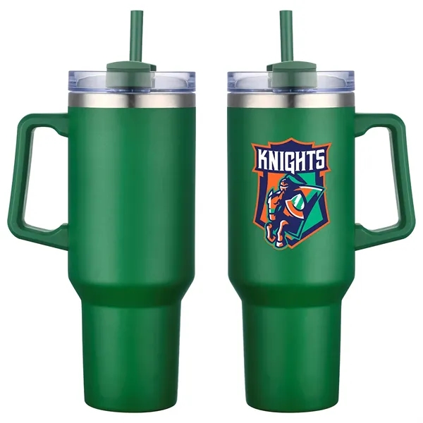 40 oz Vacuum Insulated Travel Mug with Straw... from ASI 36730 Ariel Premium Supply Inc