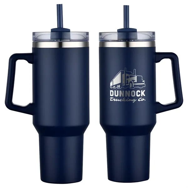 40 oz Vacuum Insulated Travel Mug with Straw... from ASI 36730 Ariel Premium Supply Inc