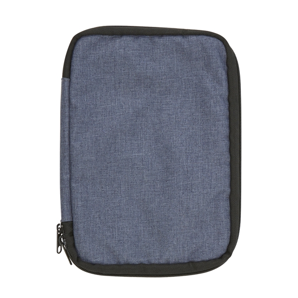 PVC tech organizer with two-way zipper closure, multiple mesh pockets and... from ASI 52840 Evans Manufacturing