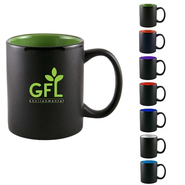 Cearmic Mug With Black Matte Exterior And Glossy Interior... from ASI 72657 Active Life Promo / Apres Ski