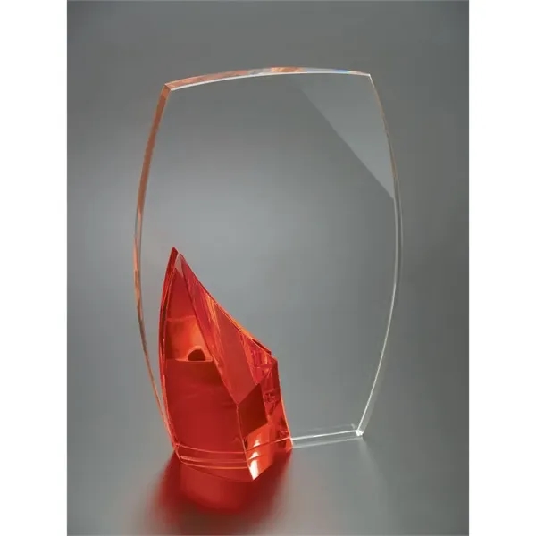These awards feature a glass wedge design that can be customized... from ASI 71920 Moderne Glass Company Inc