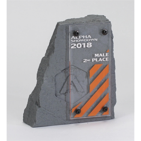 Cliffhanger Rock Award with Acrylic Accent.... from ASI 89860 StoneyCreek / StoneyCreek®