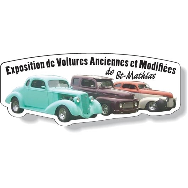 Custom Shape Vinyl Memo Magnet Full Color Imprint & varnish.... from ASI 87400 ArtechPro