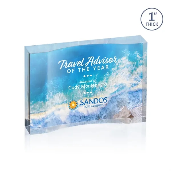 The freestanding Langworth VividPrint™ Award is a stunning, thick accolade that... from ASI 84592 St Regis Group / St Regis