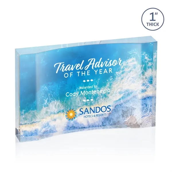 The freestanding Langworth VividPrint™ Award is a stunning, thick accolade that... from ASI 84592 St Regis Group / St Regis