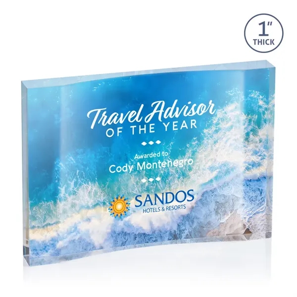 The freestanding Langworth VividPrint™ Award is a stunning, thick accolade that... from ASI 84592 St Regis Group / St Regis