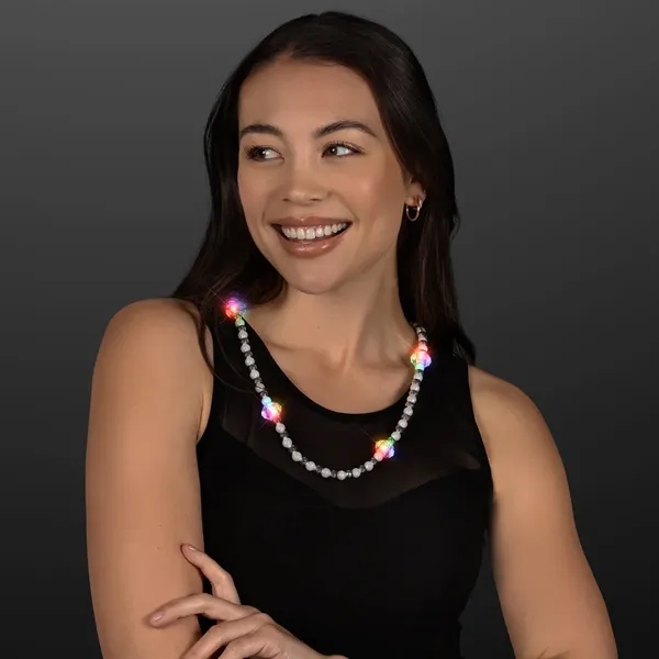 Novelty Pearl Beads Light Up Short Necklace; Blank Pricing... from ASI 34194 ALightPromos