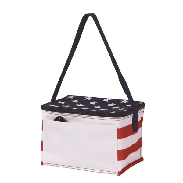 8.5" x 6" x 6" polyester cooler bag with PEVA lining,... from ASI 37980 Bagworld
