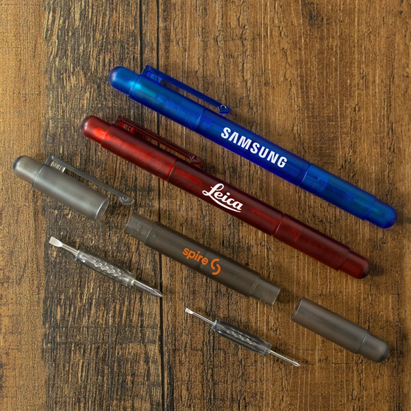 Handy mini-bit screwdriver. Two sizes of dual-ended bits: #00 and #0... from ASI 34040 Alexander Mfg Co